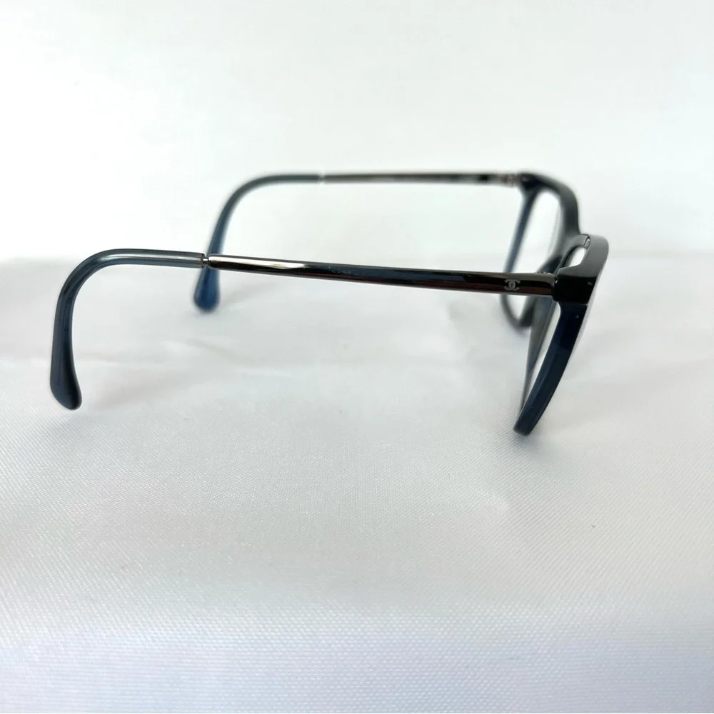 CHANEL 3379 c.508 Cats Eye Frames Dark Blue Transparent Prescription Eyeglasses